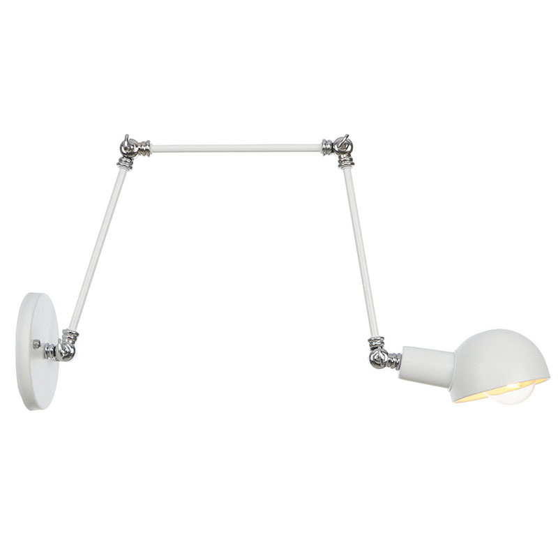 High Quality Long Arm Wall Light with Switch Adjustable Wall-mounted Reading Light Industrial Swing Arm Wall Lamp