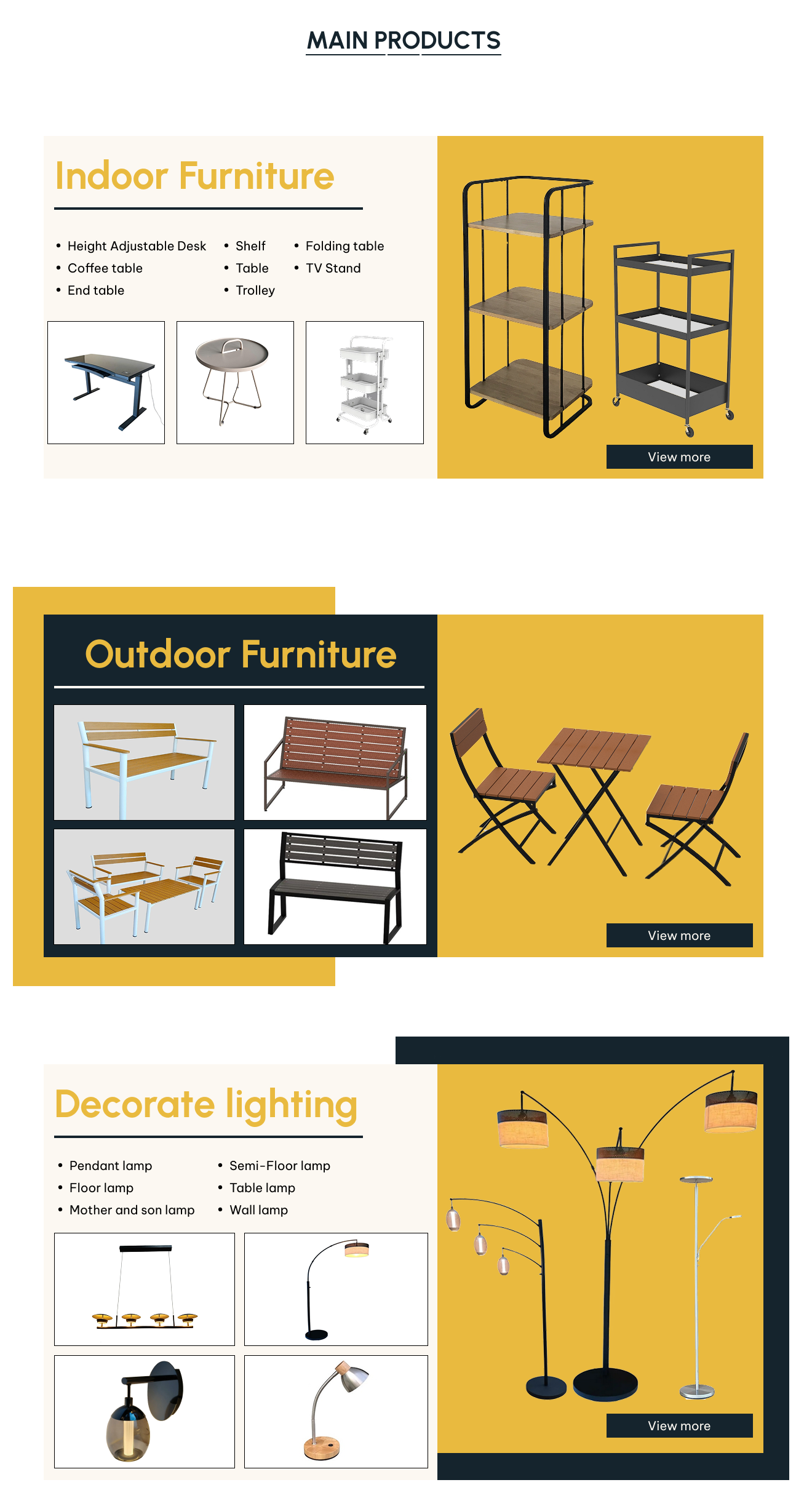 Main Categories Catalog