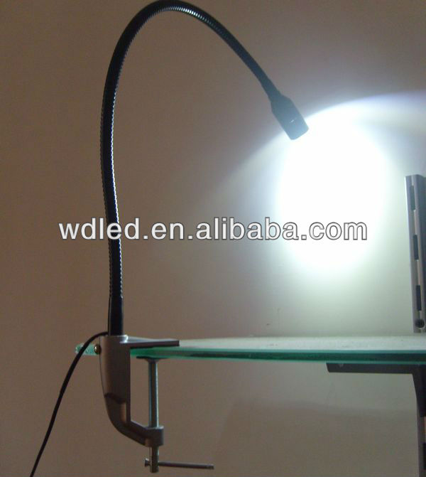 GOOSENECK ARM 1W LED CLIP DESK LAMP