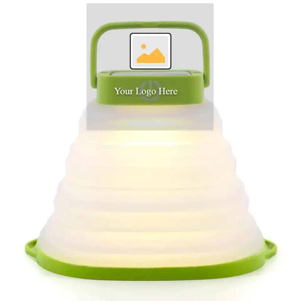 USB Rechargeable Portable Camping Lantern Foldable Solar Tent Lamp