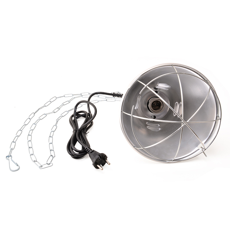 Simple Clamp Lamp Light with Aluminum Reflector E27 Socket No Bulb Included