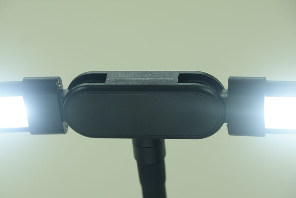 Eye-Care European White Architect Light Clamp Smart Double Head Computer Monitor Table Clip Lamp Adjustable Flexible Gooseneck
