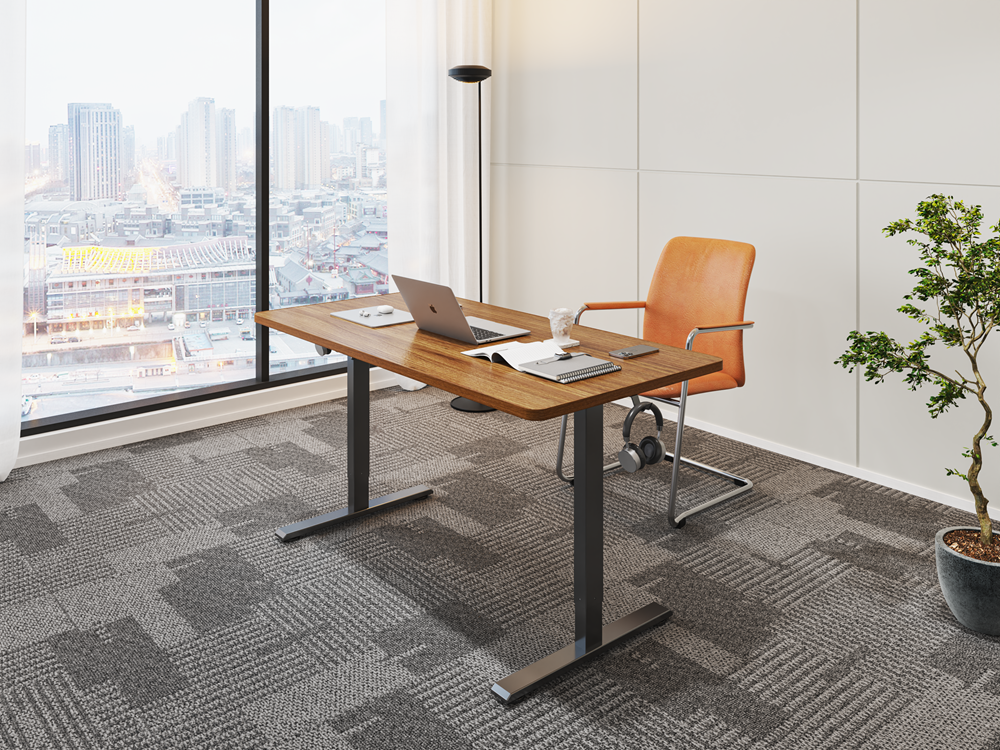 2026 NEW Modern Metal Single Motor Electric Smart Standing Desk with Sit Stand up Table Height Adjustable Desk for Office