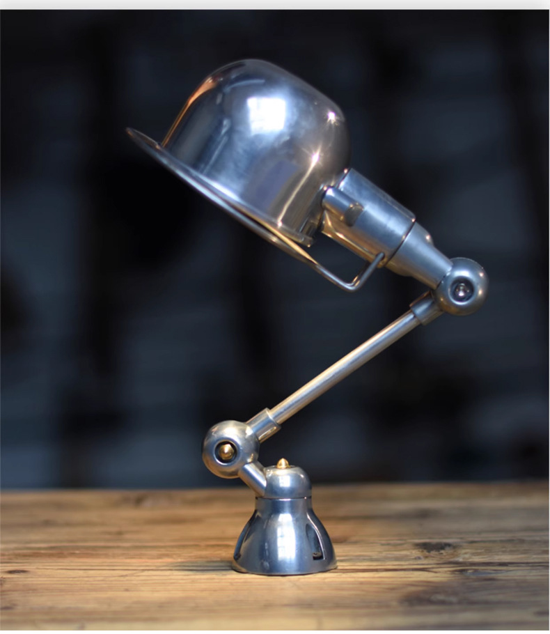 Industrial Style Telescopic Swing Arm Folding Bedside Reading Wall Lamp Dimmable LED E14 Base Iron Shade Home Mirror