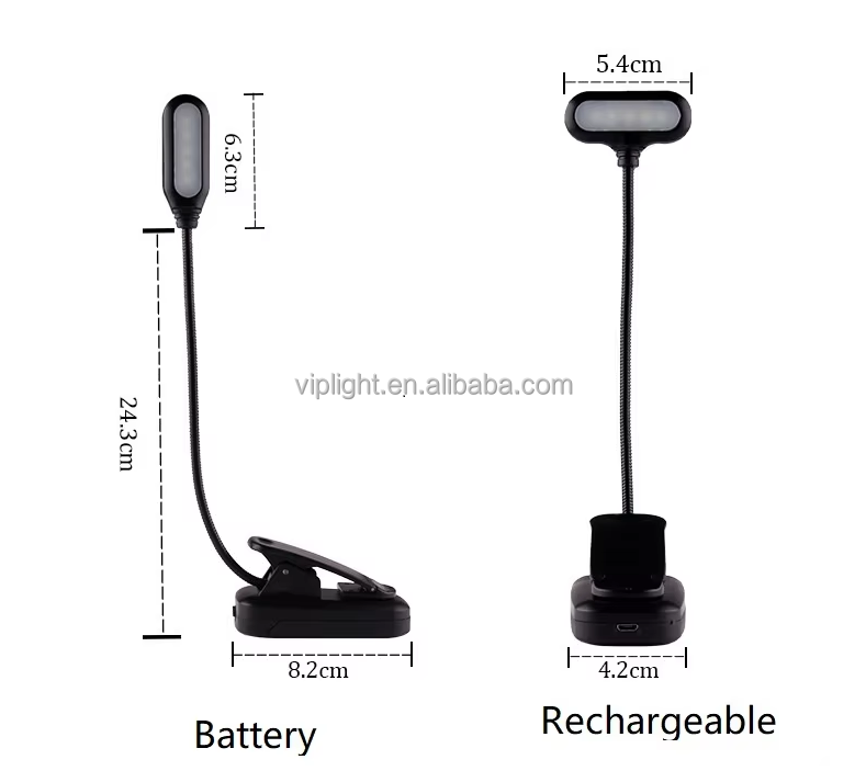 LED Desk Lamp USB Charging 3 Color Modes Dimmable Reading Night Clamp Light Flexible Gooseneck Table Light for Home Office Study