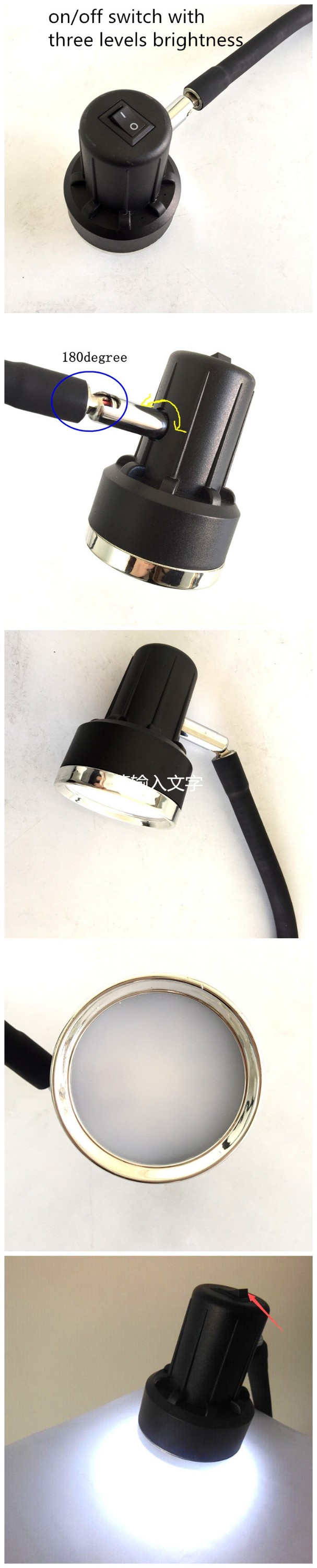 5W Clamp Flexible Arm Led Gooseneck Machine Tool Table Clip Work Light