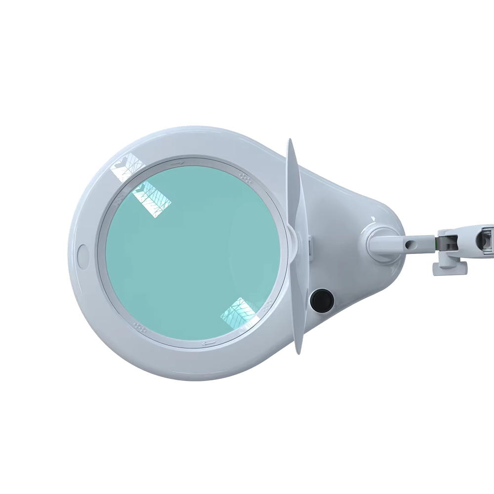 Industrial Grade Flexible Arm Magnifying Lamp Clamp-on Illuminated Light for Repair &amp; Assembly Work