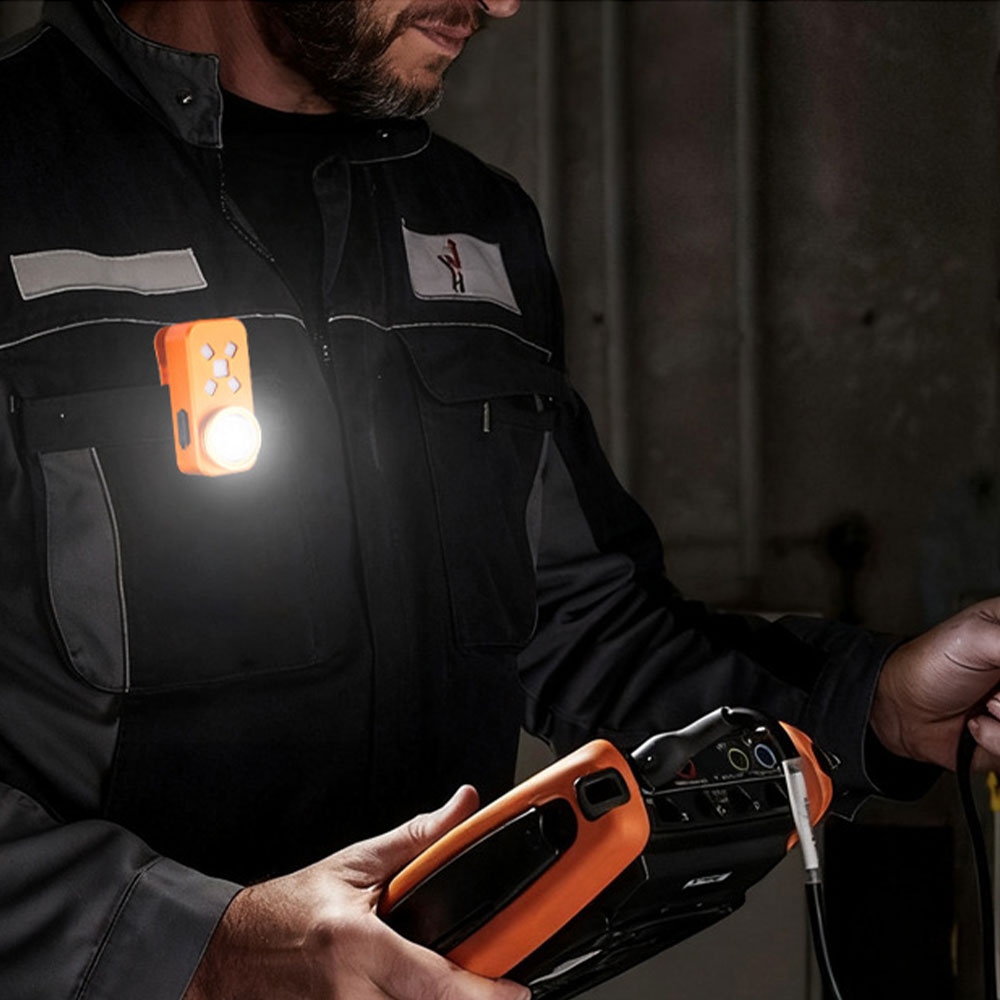 TAIKOO New Rechargeable LED Outdoor Work Light USB Magnetic Aluminum Alloy Clip-On Mini Flashlight