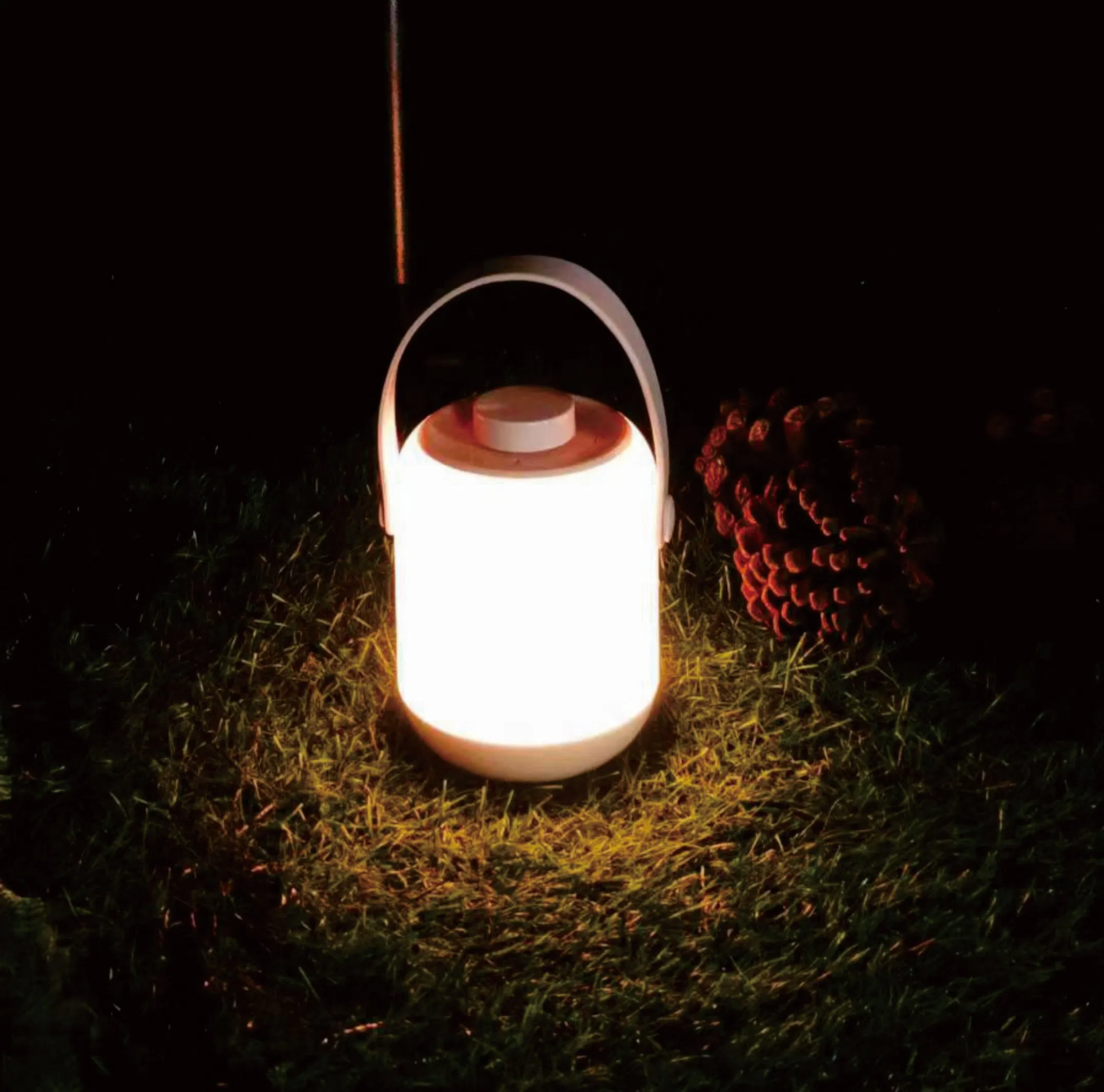 Hisoon Modern Design Outdoor Rotary Switch USB Rechargeable Portable Camping Lamp
