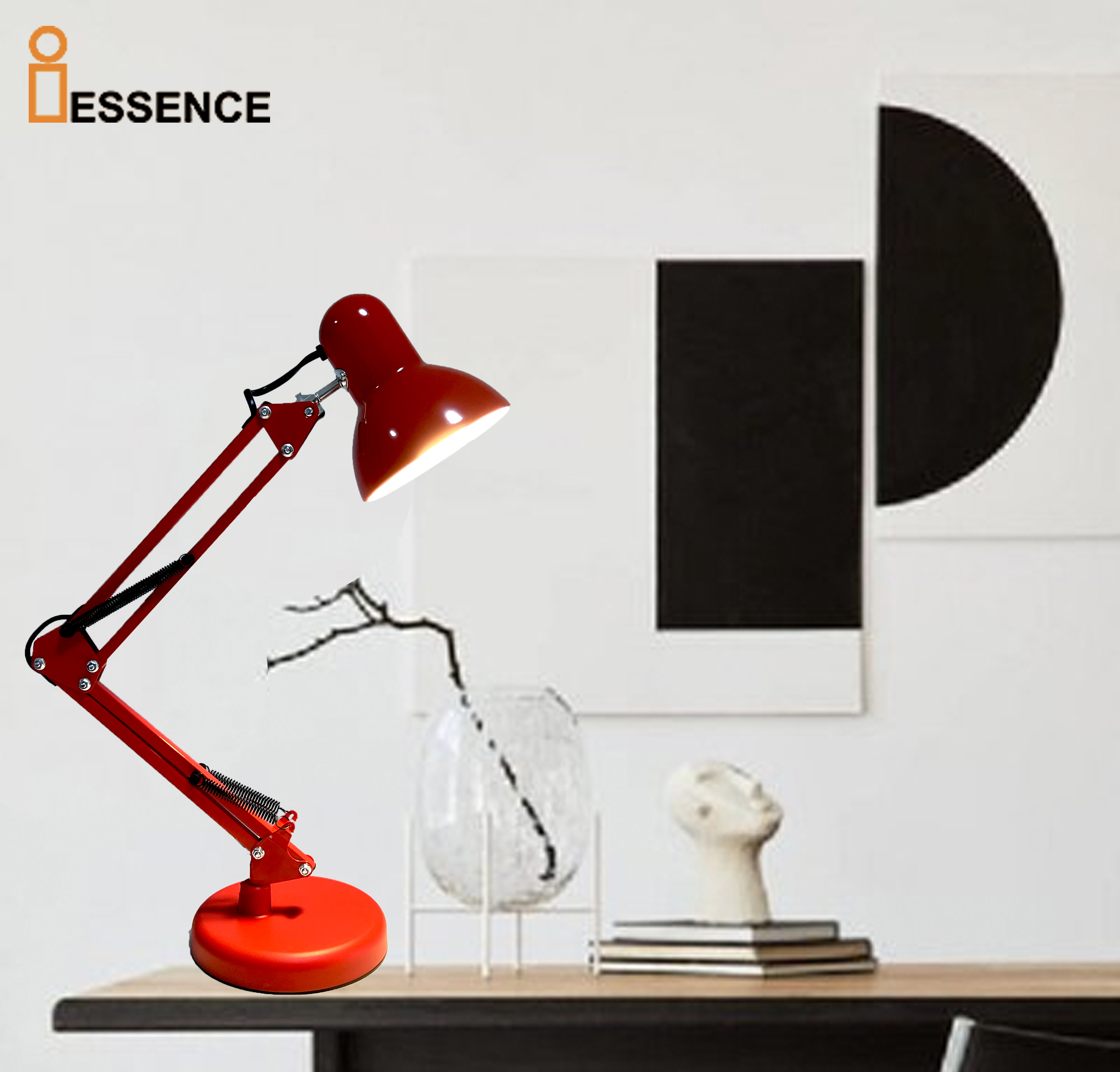 Metal E27 Led Desk Lamp Adjustable Swing Arm Clamp Tablelamp Folding Table Lamp for Nail Salon