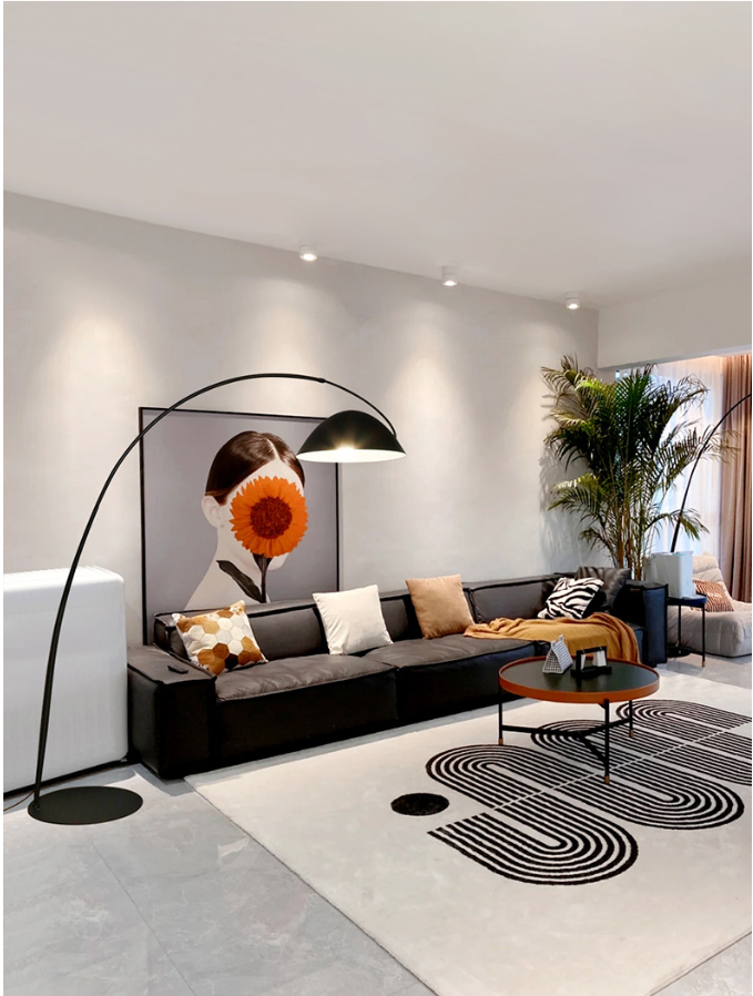 Arc Floor Lamp Luxury Scandinavian Minimalist Design Detail 3
