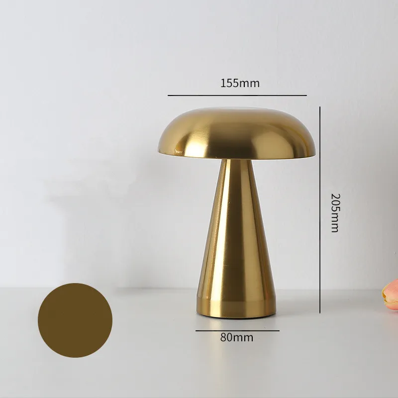 Vintage Rechargeable Metal Desk Lamp for Stylish Home Lighting