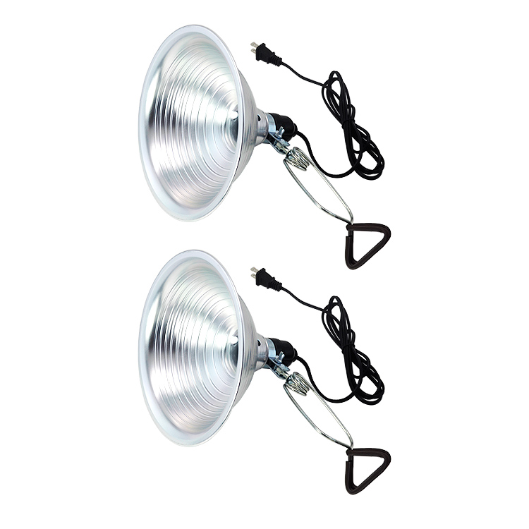 Simple Deluxe Clamp Lamp Light with Aluminum Reflector