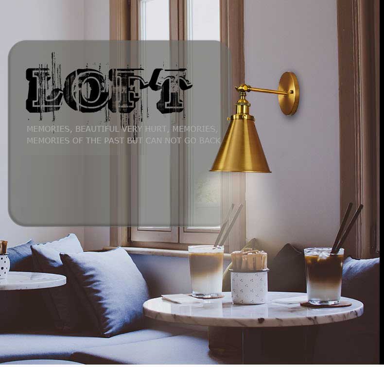 Modern Adjustable Swing Arm Industrial Wall Sconces Decorative Wall Lamp Folding RockerLight