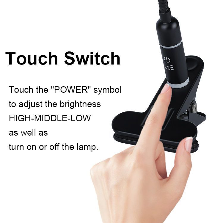 Factory Supply Aluminum Working Lamps Flexible Gooseneck Led Task Clip Lamp