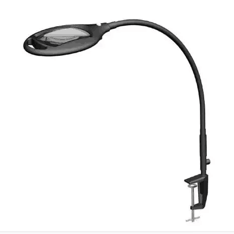 6.5w Flexible Gooseneck LED Clip on Magnifying Desk Lamp Magnification Clamp on Reading Light for Craft Work Study Nail Art