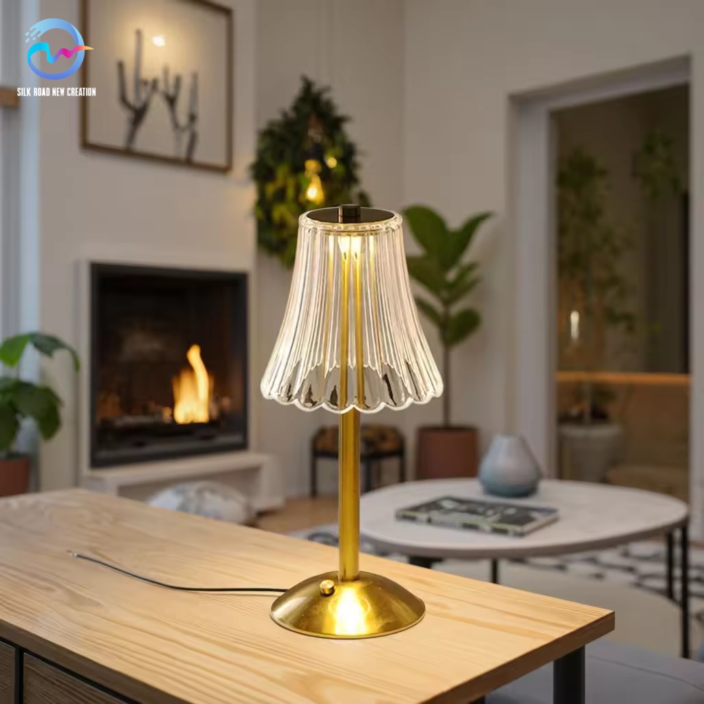 Hot-selling Bedside Table Lamp Led Night Lights Battery Powered Touch Control Eco-Friendly Eye Caring Contemporary