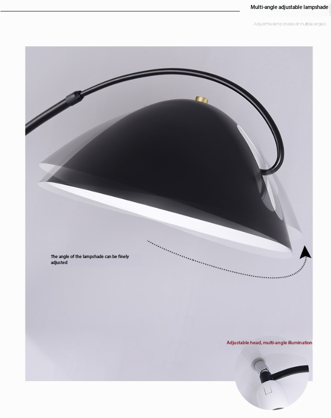 Arc Floor Lamp Luxury Scandinavian Minimalist Design Detail 2