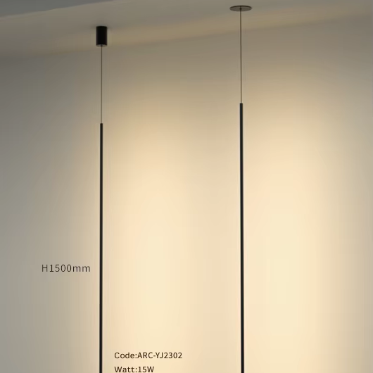 Arcllux Modern Minimalist LED Pendant Dimmable Floor Lamp with Wire Decorative Ceiling Mount Light E27 Base Metal Shade