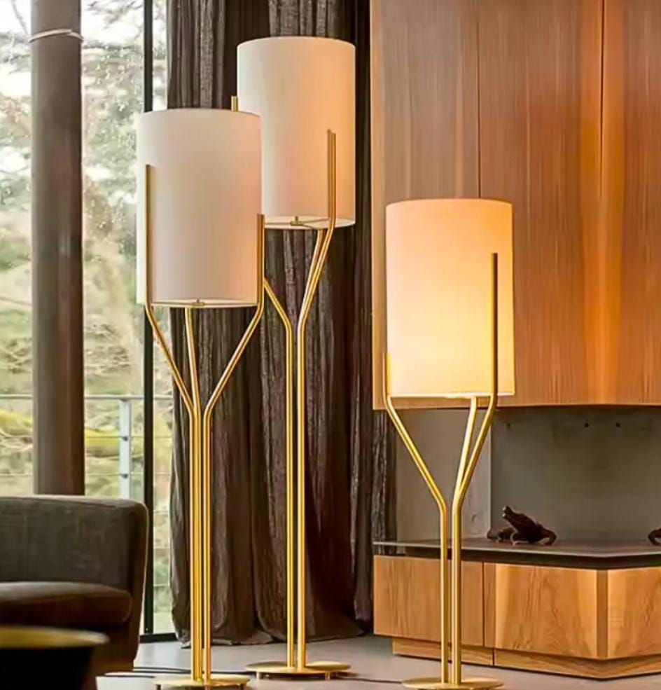 Multi-Directional Task Floor Lamp | Slender Metal Design for Living Room Office | Modern Arc Light Adjustable Domes Home Decor