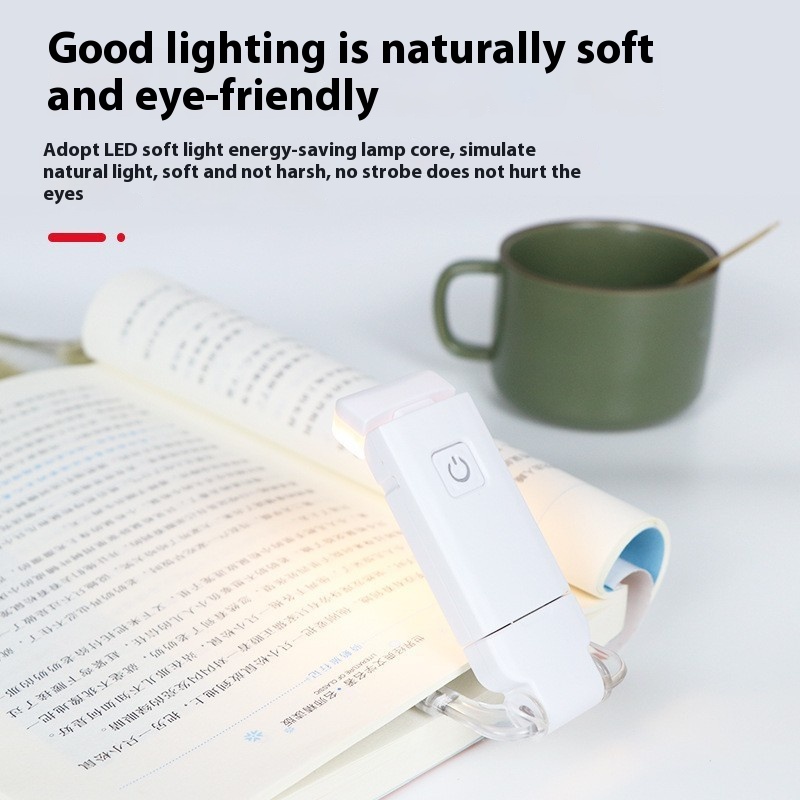 Portable Mini LED Book Light with Eye-Care Flexible Clip for Home School Bedroom Reading Light-Aware Product