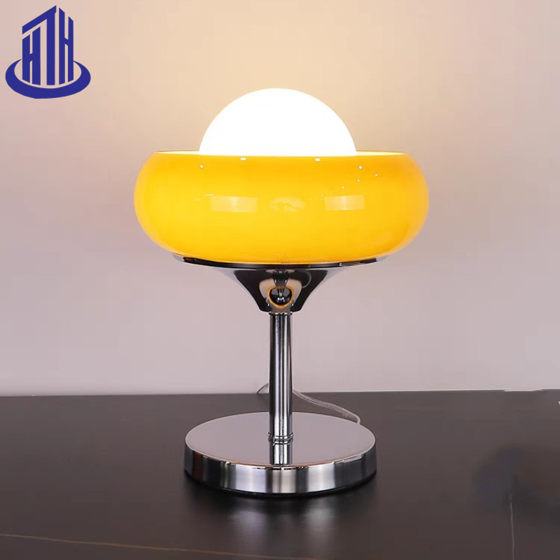 Egg Tart Vintage Glass+Metal E27 Interior Lamp Desk Light (A-802)
