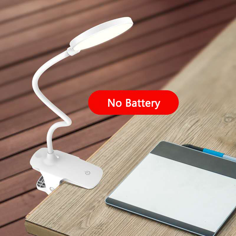 Flexible Gooseneck Table Lamp Clamp Desk Clip Lamp with Usb Charging Port