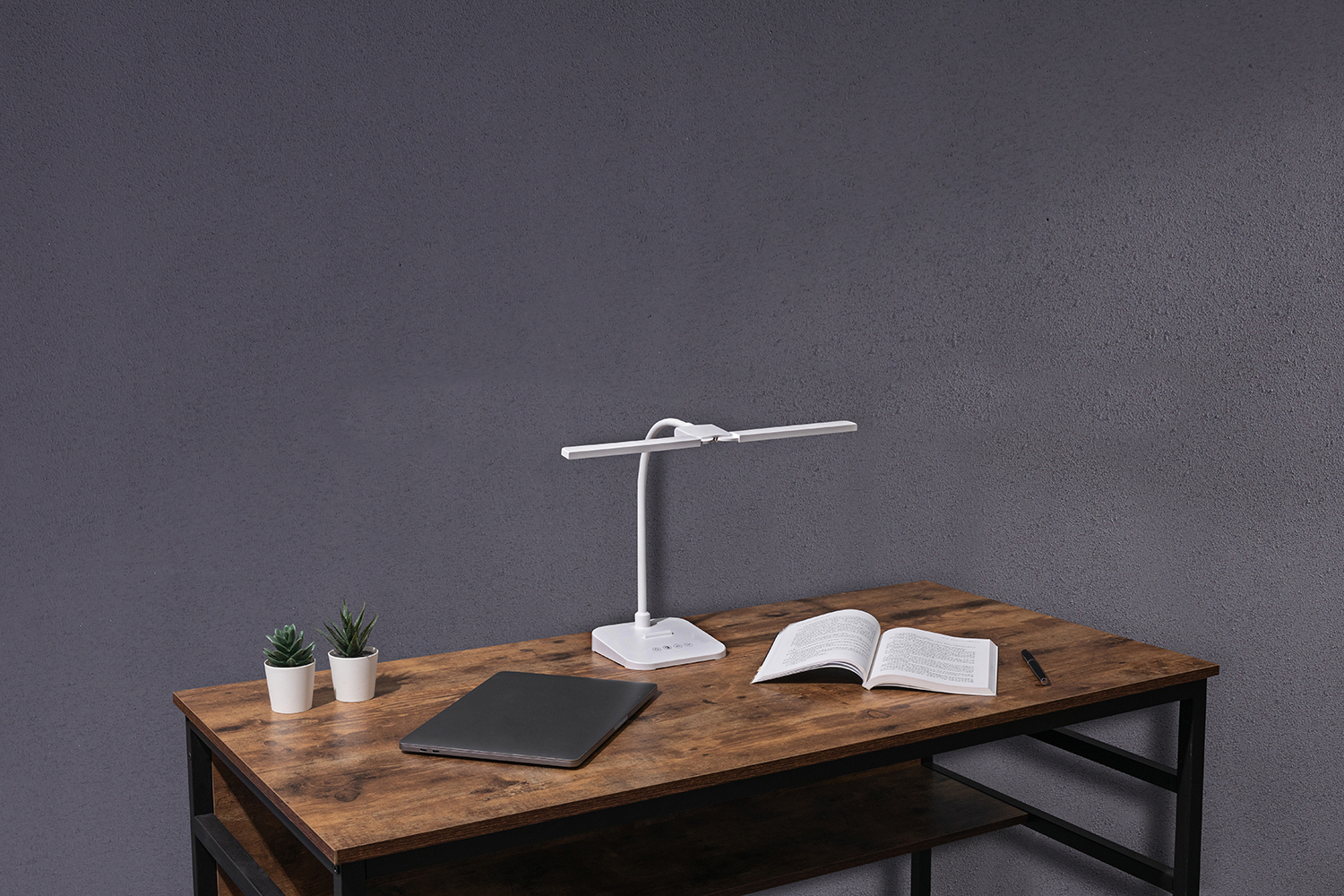Multi-Function Flexible Arm Lamp Chargeable Charging Foldable Led Intelligent Desk Lamp