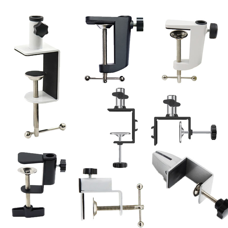 Aluminum Tiger Clamp Desktop Fixed Lamp Drawer Clamp Metal Base Cantilever Support Table Lamp Clamp Flexible Arm Desk Clip