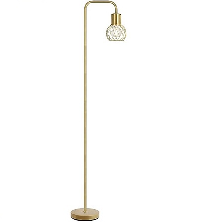 Unique Designed Metal Wire Floor Lamp Farmhouse Arc Floor Lamps for Living Room Bedrooms Office Vintage Arched Bright For Home