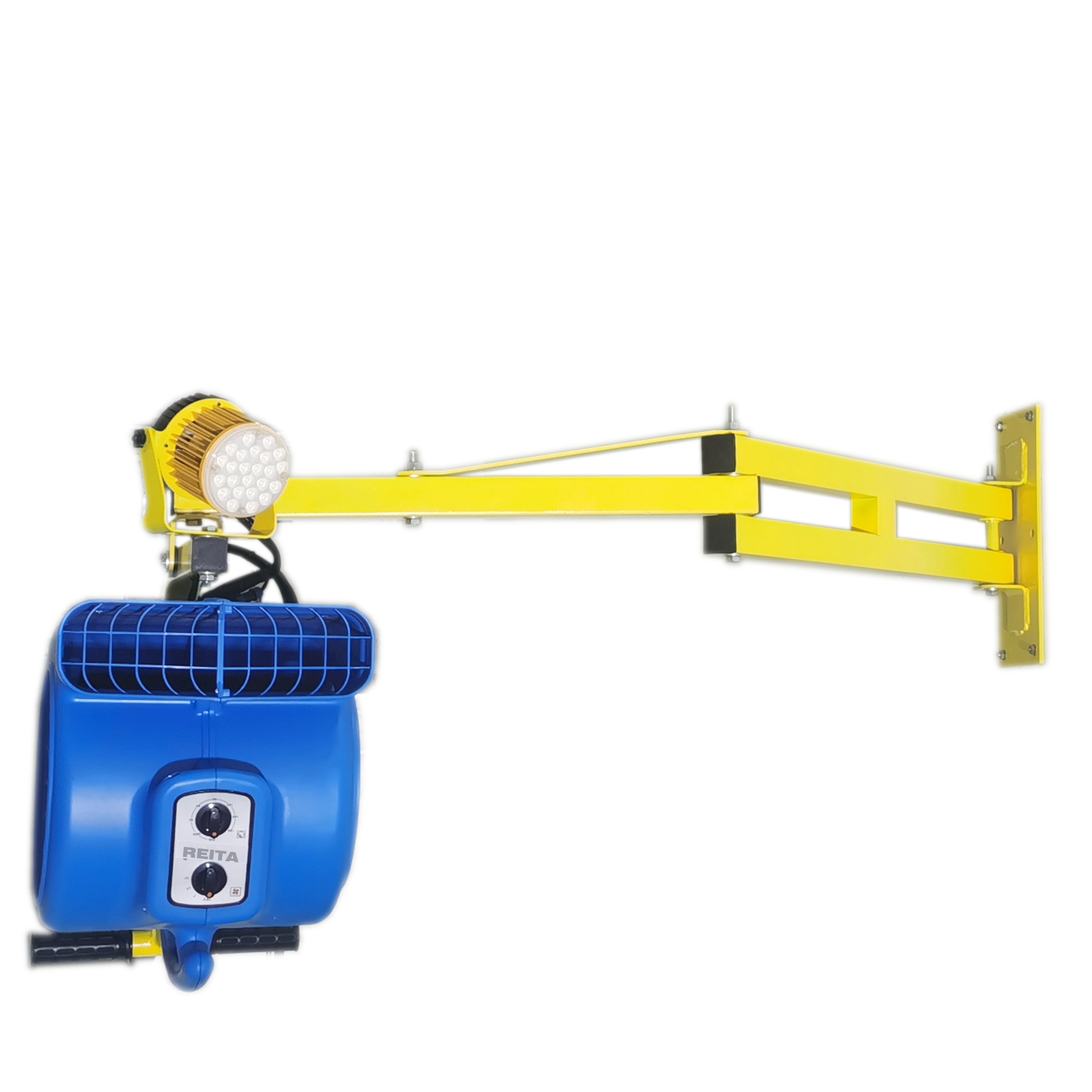 2025 New 100W LED Dock Light with Swing Arm Kit | IP65 Waterproof Industrial Railcar Light for Loading Platform &amp; Warehouse