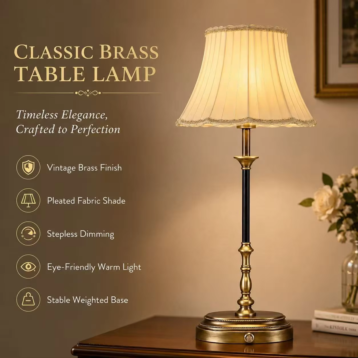 Modern LED Desk Lamp Foldable Eye-care Reading Light Type-C Charging Port Stepless Dimming Portable Nightstand Lamp for Bedroom