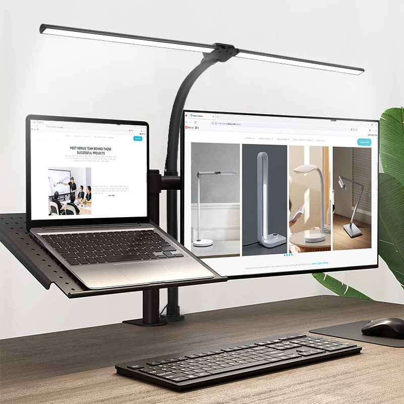 Flexible Gooseneck Clamp Lighting Eye-Caring Architect Task Lamp Modern LED Desk Lamp for Home Office