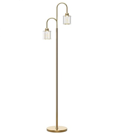 Unique Designed Metal Wire Floor Lamp Farmhouse Arc Floor Lamps for Living Room Bedrooms Office Vintage Arched Bright For Home