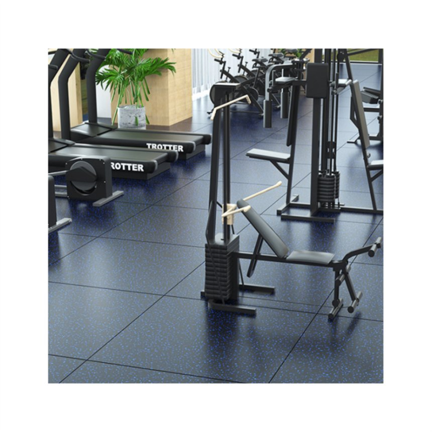 Non-Toxic Gym Rubber Flooring Eco-Friendly Gym Rubber Floor Tiles for Recycled Gym Rubber