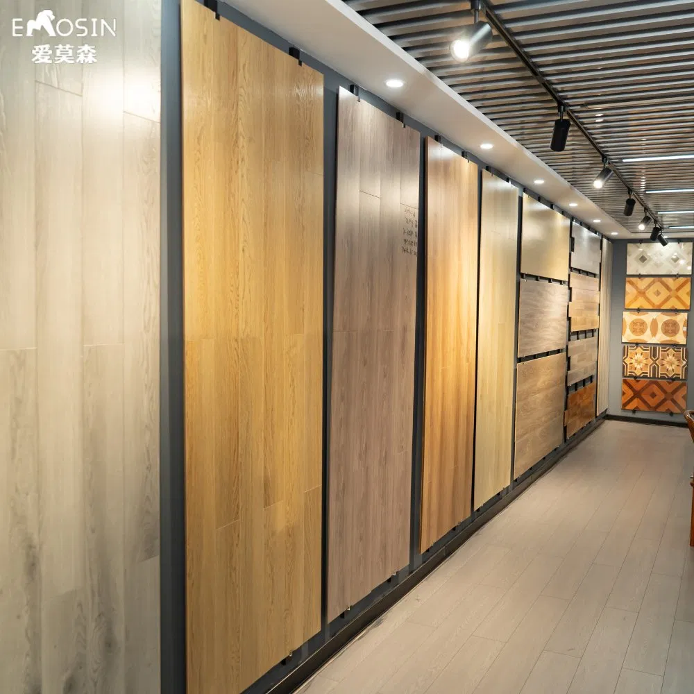 Moisture-Proof High Quality Light Oak 8mm 12mm Fiber Wood Board Aqua Click Flooring Plank