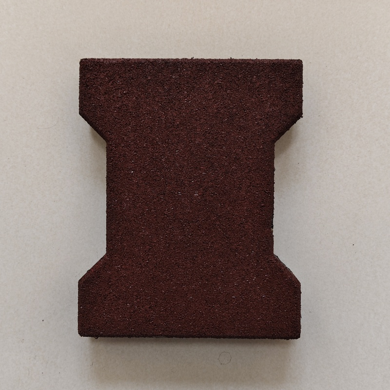 Easy-Paving Durable Walk Way Flooring Various Thickness Horse Barn Dog-Bone Rubber Brick