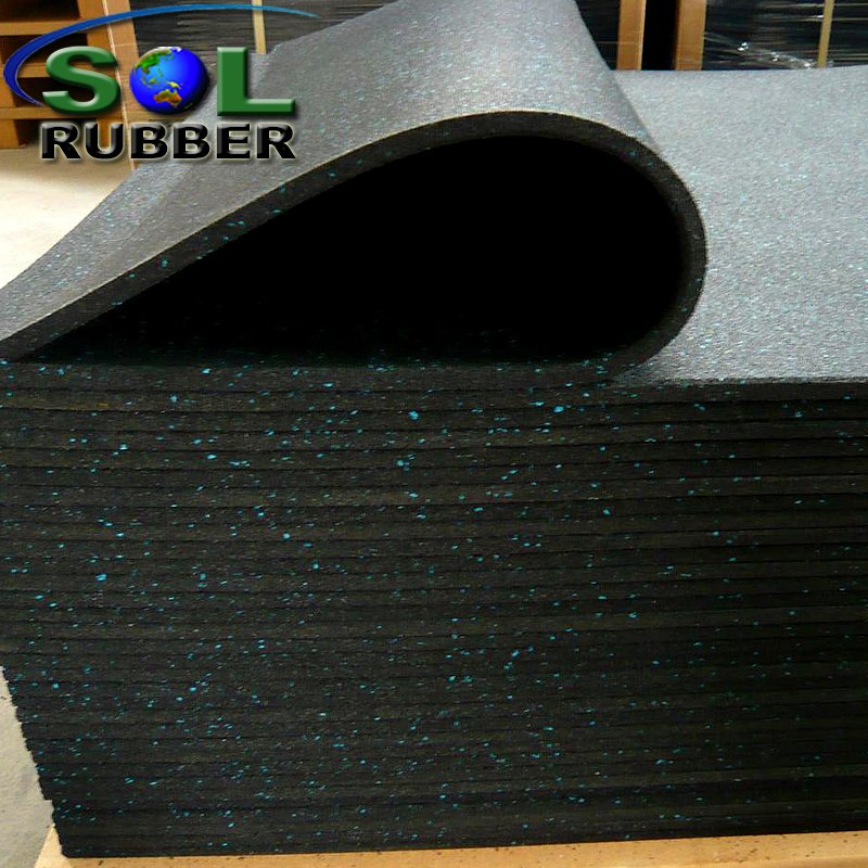 Sol Rubber Recycled SBR Gym Matting Rubber Floor Tile
