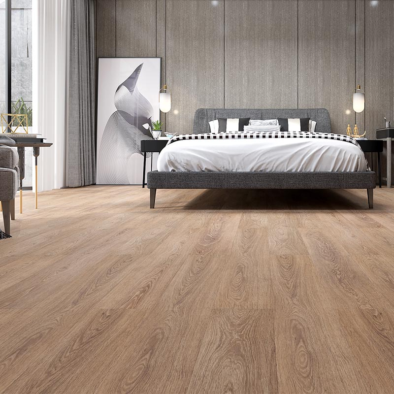 Durable Commercial-Grade Wood Grain Vinyl Laminate with Underlayment