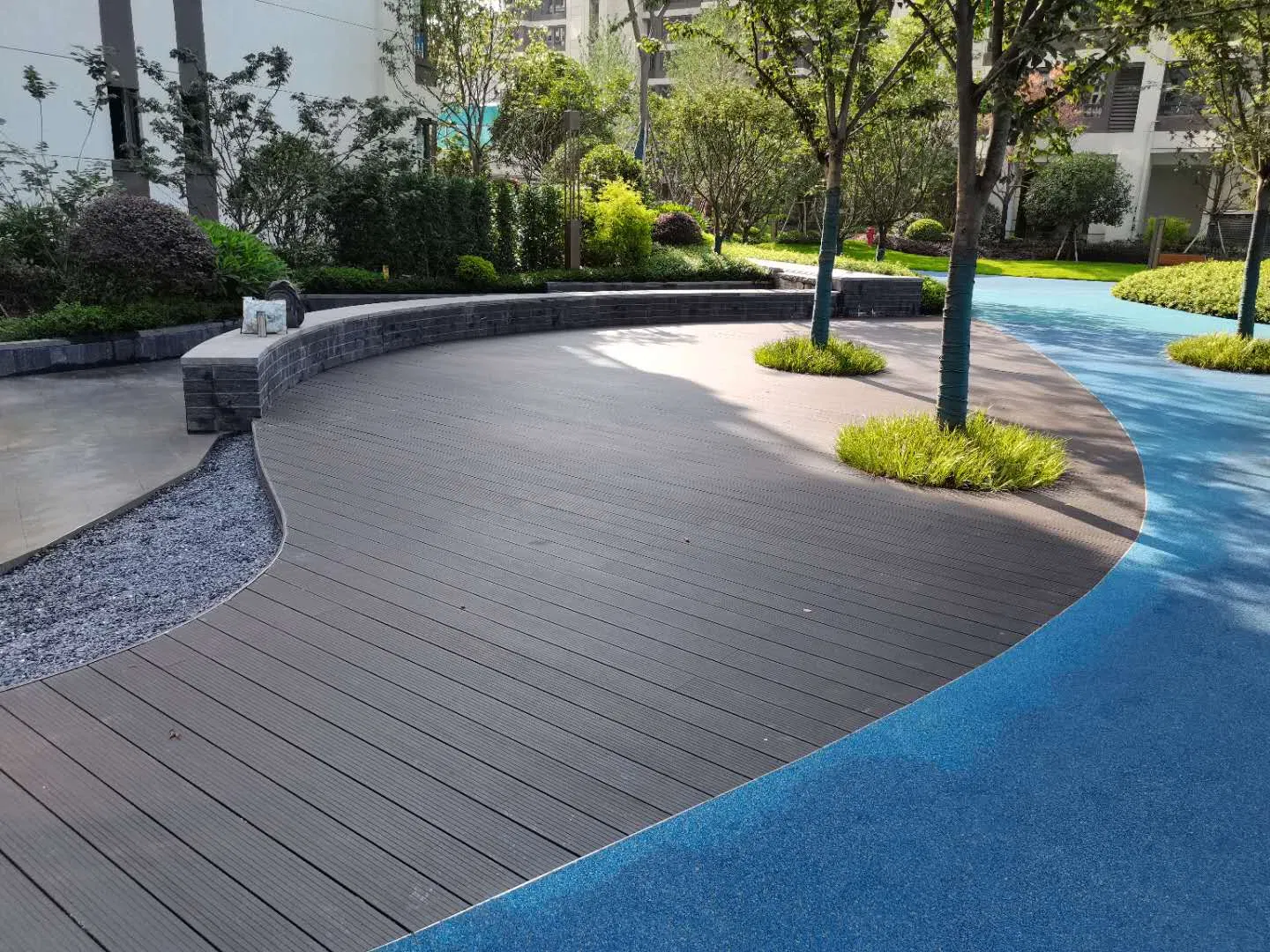 Outdoor Eco-Friendly Carbonized Solid Strand Woven Bamboo Flooring