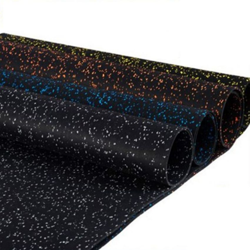 Factory Wholesale Anti-Slip 8mm Recycled Gym Rubber Flooring Roll Tiles