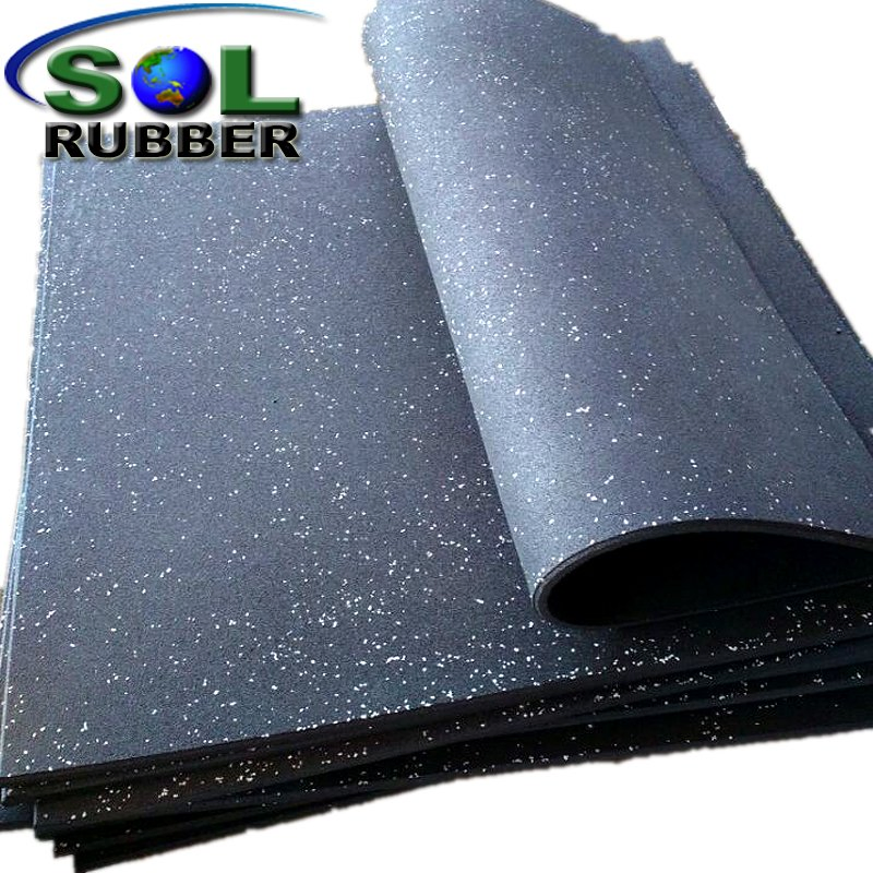 Sol Rubber Recycled Materials Gym Fitness Rubber Flooring Tiles