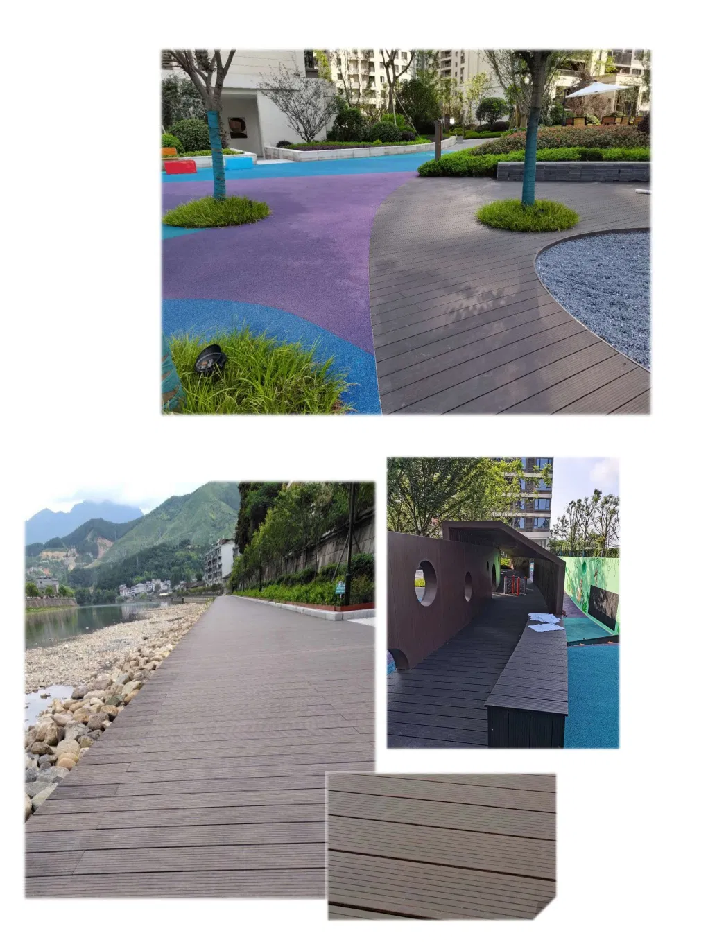 Outdoor Eco-Friendly Carbonized Solid Strand Woven Bamboo Flooring