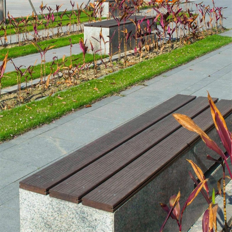 UV Resistant Colorfast Anti Slip Outdoor Garden Bamboo Decking