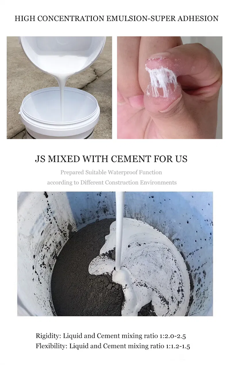 High Quality Waterproofing Materials Js Polymer Cement Waterproof Coating for Floor Wall