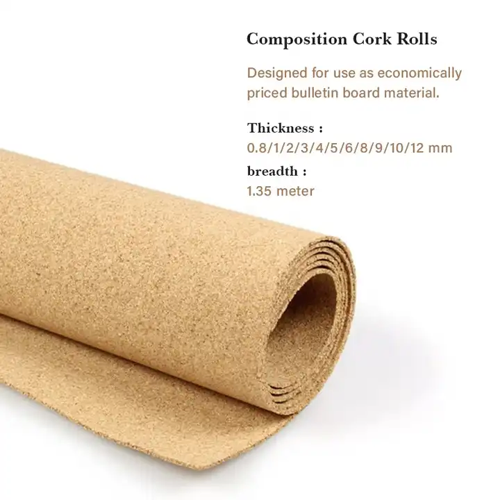 Formaldehyde-Free Cork Underlayment for Flooring