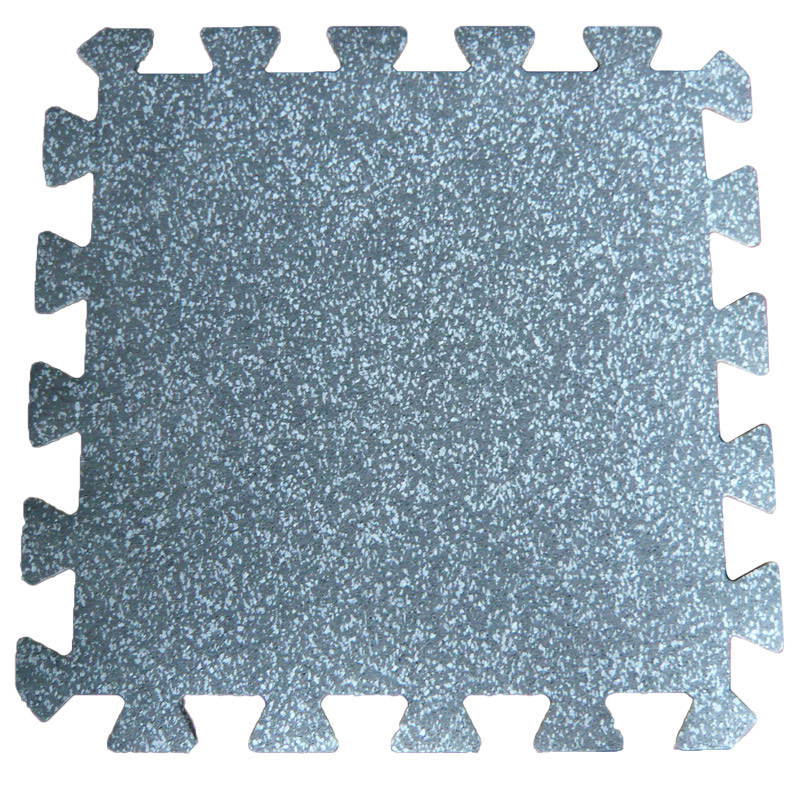 Commercial Fitness Recycled Interlock Rubber Gym Floor Tile