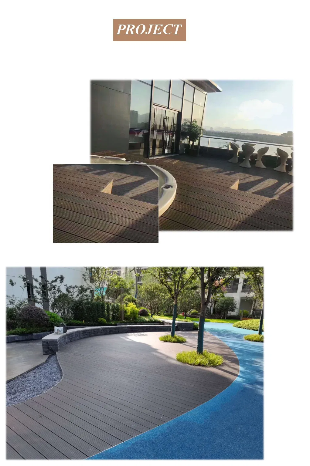 Outdoor Eco-Friendly Carbonized Solid Strand Woven Bamboo Flooring