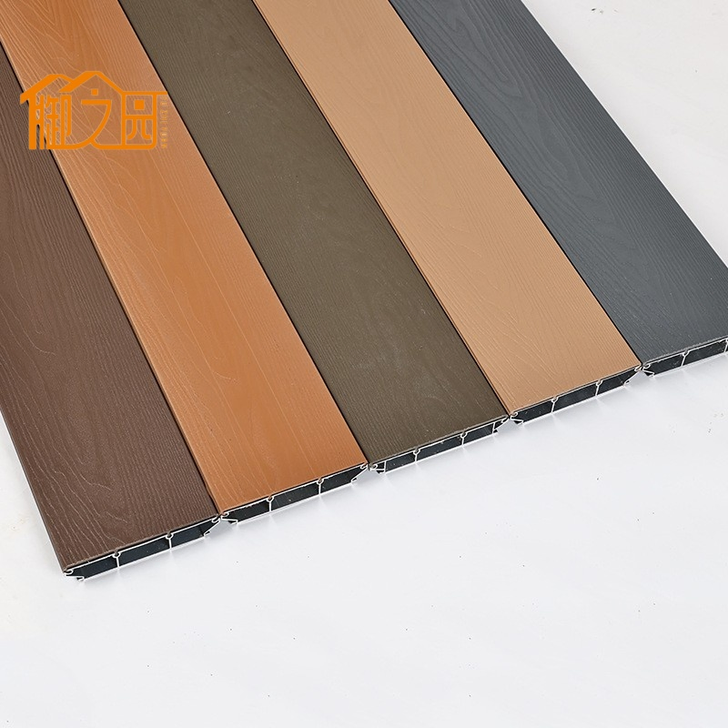 Durable Lightweight Aluminum WPC Outdoor Decking Modern Corrosion-Resistant Low Maintenance Smooth Garden Outdoor Park Anti-Slip Aluminum Decking