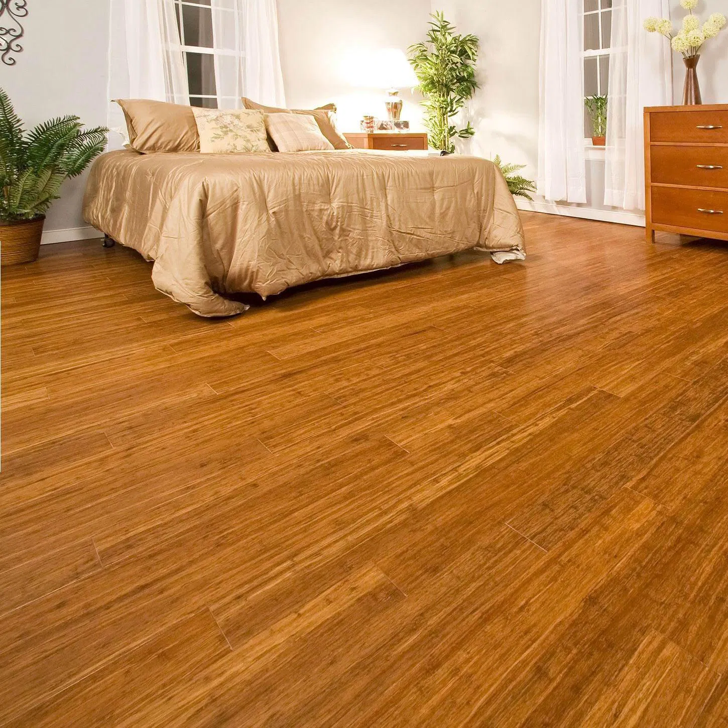 Eco-Friendly Cheap Wholesale 100% Solid Bamboo Floor, Bamboo Flooring